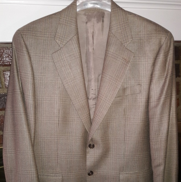 Ralph Lauren Men's Glen Plaid Silk Wool 2B Blazer - Picture 1 of 8